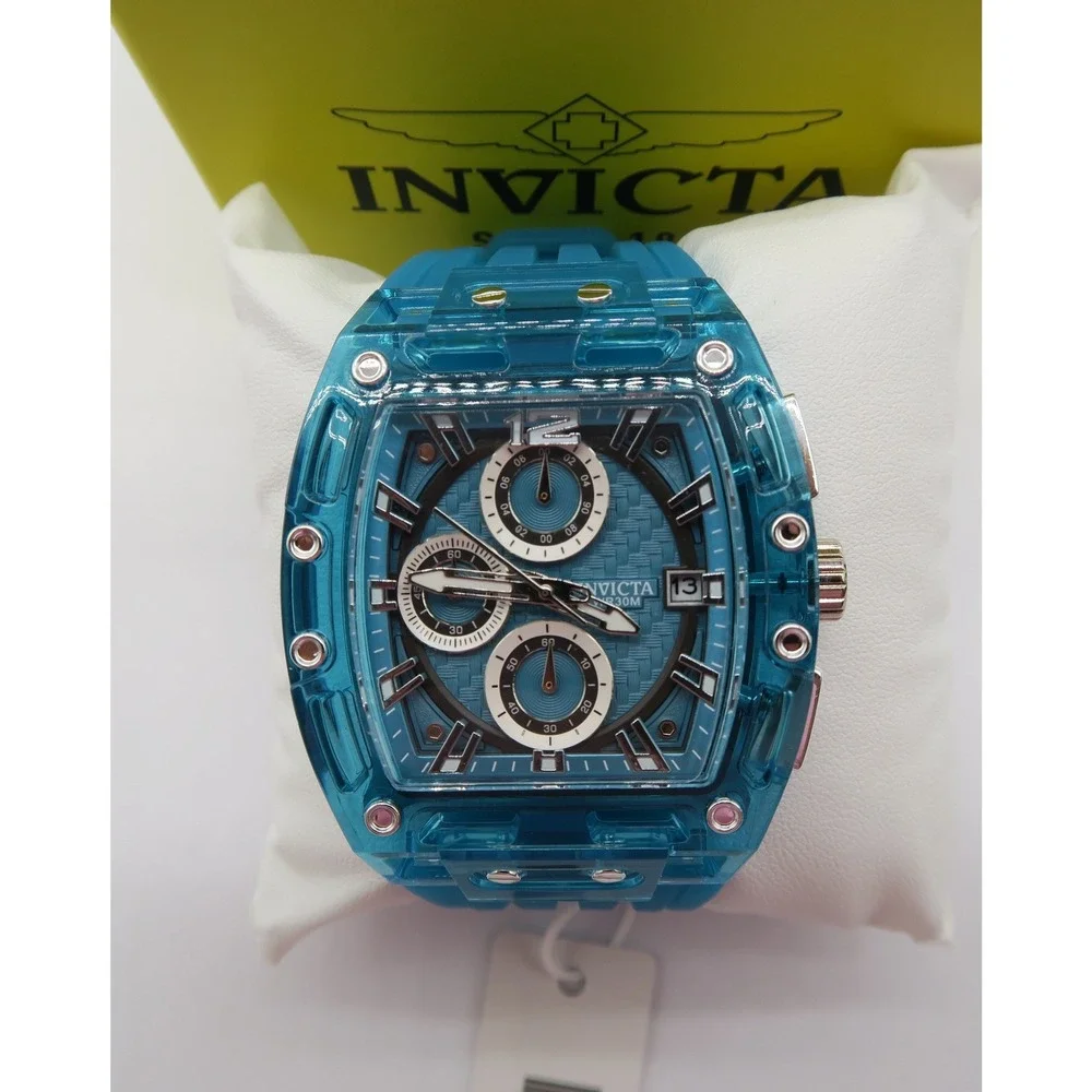 Invicta S1 Rally Allogrip Mens Chronograph Blue Watch 70141 New